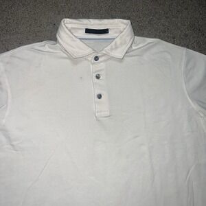 Greyson Polo Shirt Mens Size XL Extra Large White Short Sleeve